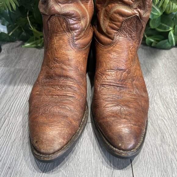 Mens Nocona Jackpot Brown Round Toe Leather Western Boots D8825 Sz 9 D main image 9